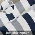 thumbnail image 7 of Navy Blue Gray Striped Throw Pillow Cover 20 x 26 Inch Decorative Pillow Cover Farmhouse Stripe Art Lumbar Pillowcase Seasonal Rectangle Cushion Case for Couch Sofa Bed Living Room, 7 of 7