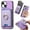 Purple, variant on TECH CIRCLE For iPhone 8 Plus/7 Plus Wallet Case, Detachable 2-in-1 Magnetic Wallet Case with Card Slots Holder Ring Stand Premium PU Leather Slim Durable Shockproof Removable Protective Cover,Black