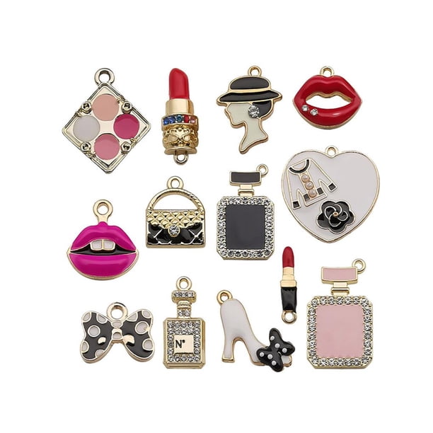 Colgante Surtido Estilo De Moda Pintalabios Colgante De Perfume Coloridas Pulseras Artesanales Kit Completo De Fabricación De Pulseras De Acero Inoxidable Para Bricolaje 1 3 Uds Yuarrent HA013208-00