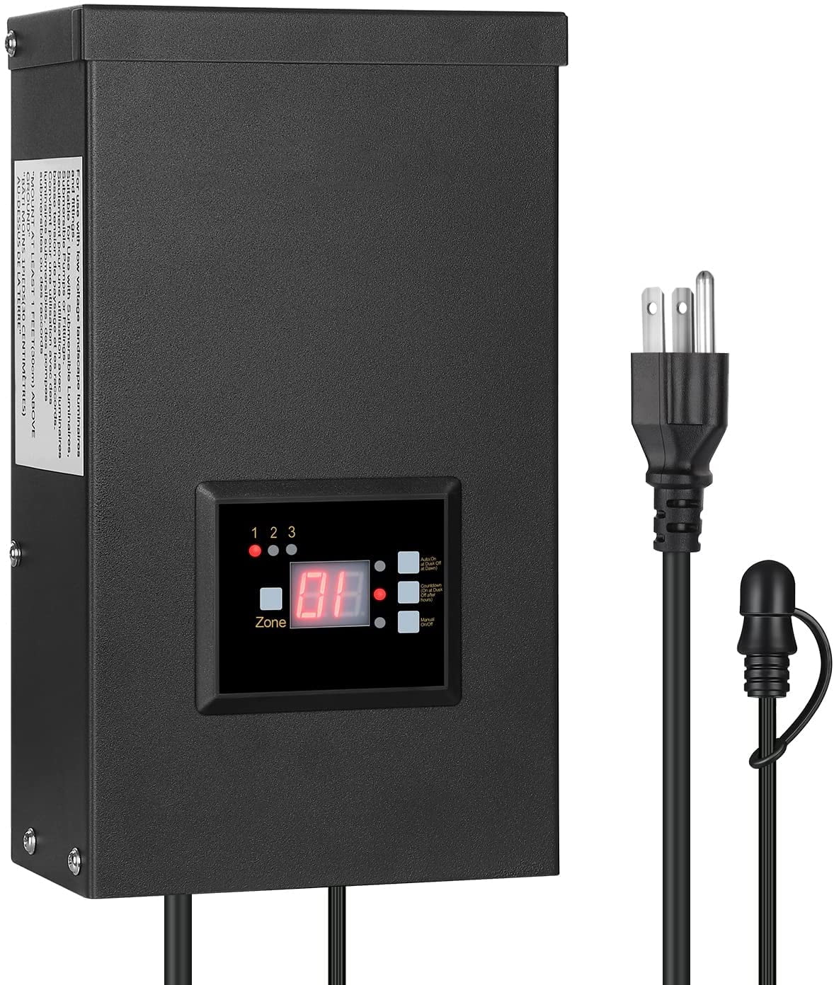 Buy ASSJ 300W Outdoor Low Voltage Transformer with Timer and Photocell