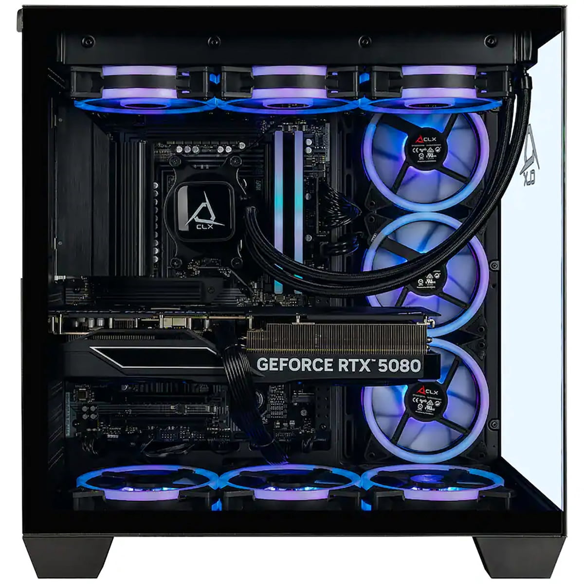CLX Set Gaming PC AMD Ryzen 7 9800X3D, 32GB DDR5, GeForce RTX 5080, 2TB SSD Windows 11 Home