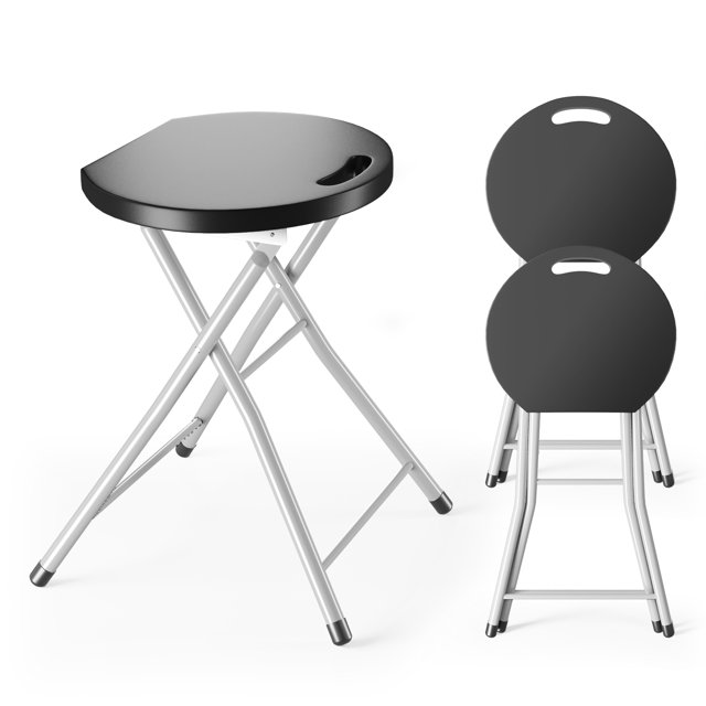 Costway 3 PCS Portable Folding Stools Lightweight Fishing Stool with 330 lbs Limited