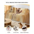 thumbnail image 4 of Couch Cover, Sofa Cover Blanket for 1 Seat Cushion, Sectional Sofa Slipcover Furniture Protector for Living Room Bedroom 71''x91'', 4 of 9