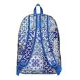 thumbnail image 3 of Ladies Bohemian Print Backpack, Stylish Vintage Zipper Bag with Front Pocket, Lightweight Rucksack for School, University, Work, Travel, Perfect Gift, 3 of 5