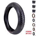 thumbnail image 2 of 60TPI Tire Snow Bike Beach Car Fat Tire Bicycle Accessories Tyre Inner Tube Cycling Fat Tire 20 x 3.0 / 20 x 4.0 / 26 x 4.0 Inch, 2 of 9