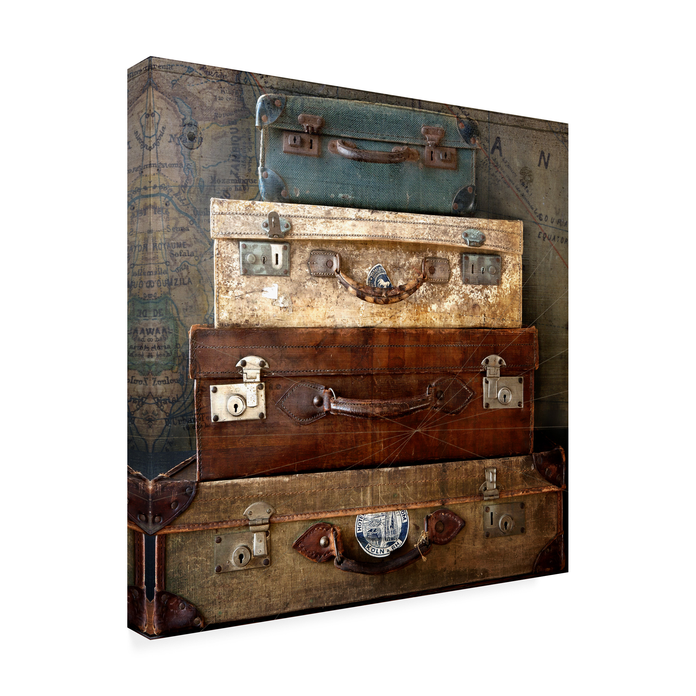 Symposium Design 'Suitcases' Canvas Art