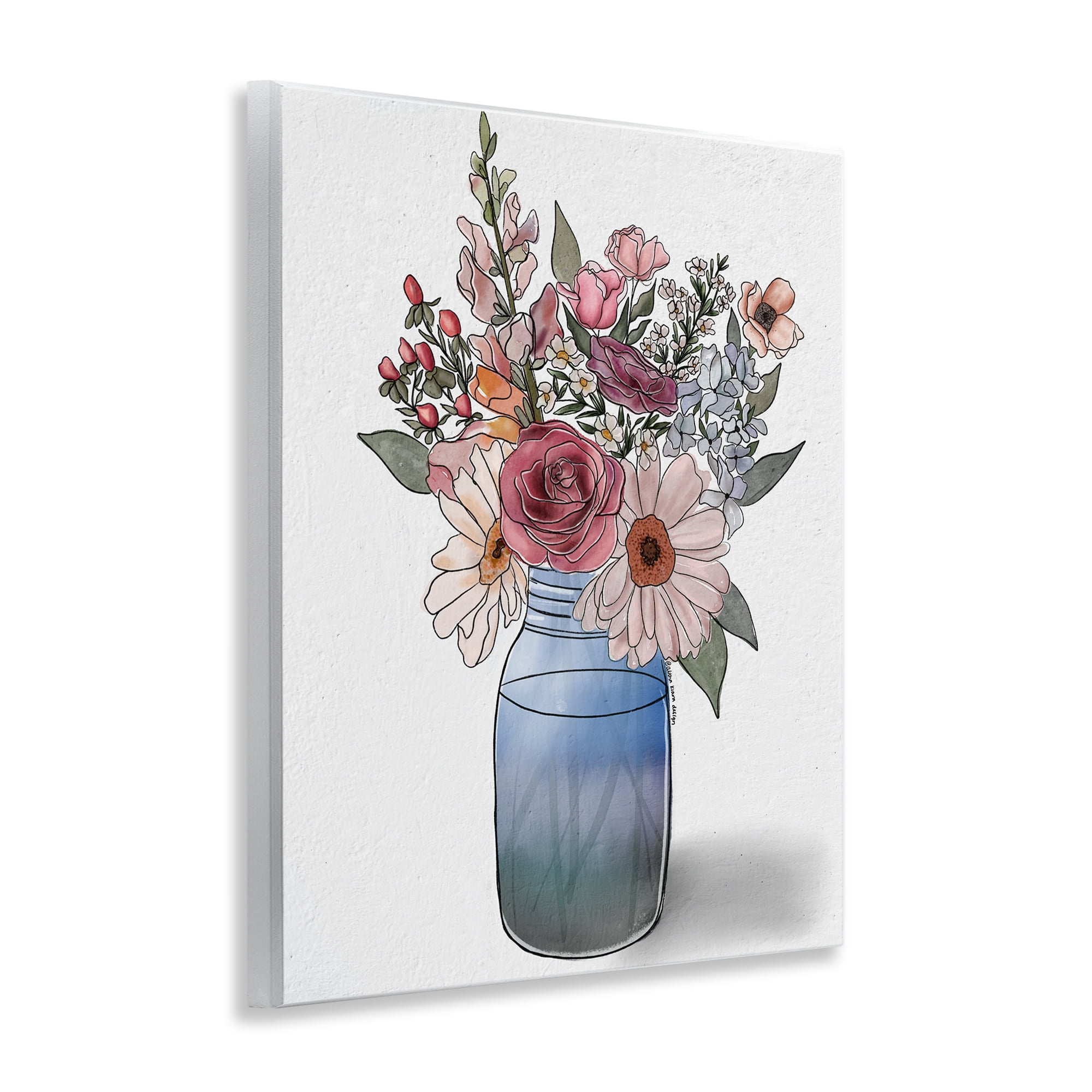 Stupell Industries Farmer's Market Vase Wall Plaque Art, design by Alisha Kiara Design