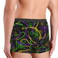 thumbnail image 5 of Balery Neon Mardi Gras Men's Boxer Briefs, Soft and Breathable Cotton Underwear with nylon Waistband-Large, 5 of 9