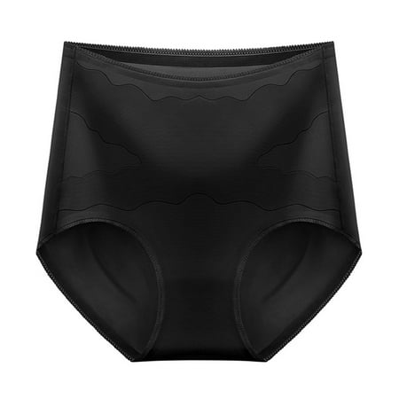 

Underwear For Women Comfortable High Waist Ice Silk Traceless Thin Waist Shaping Panties 6 Pack