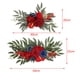 thumbnail image 3 of 2 piezas de guirnalda floral para fondo de boda, arco de flores, guirnalda de flores artificiales rústicas para Rojo, 3 of 9