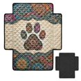 thumbnail image 2 of DISNIMO Boho Mandala Paw Print Recliner Covers Anti-Crumb Sofa Cover Dustproof Armchair Slipcover, 2 of 7