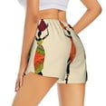 thumbnail image 2 of Uemuo African Women Pattern Women's Athletic Shorts High Waisted Running Shorts with Liner Pockets Gym Elastic Workout Shorts-XX-Large, 2 of 9