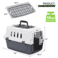 Magshion 18" HardSided Pet Carrier, Portable Dog Travel Kennel Handbag