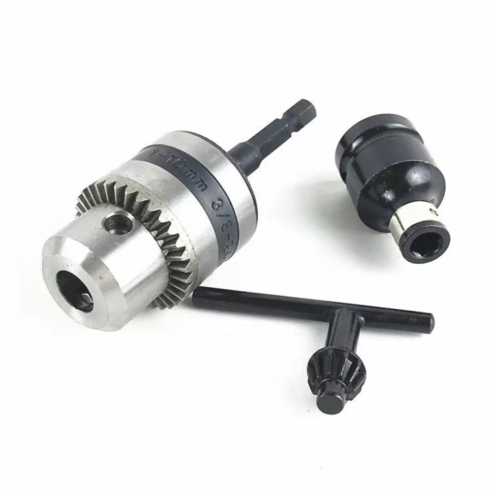 Electric Drill Chuck Adapter Converter 3 8 Drill Chuck With 1 4 Quick Electric Drill Chuck Adapter Converter 3 8 Drill Chuck With 1 4 Quick