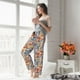 thumbnail image 5 of Balery Set Of Travel Vintage Pantalones de pijama para mujer, pijamas ultraligeros, pantalones de estar por casa-Small, 5 of 6