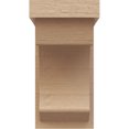 thumbnail image 2 of 6"W x 6"D x 12"H Wide Emerson Rough Cedar Woodgrain TimberThane Corbel, Primed Tan, 2 of 6