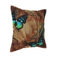 thumbnail image 2 of Bingfone Decorative Pillow Covers 20"X20" Vintage Butterfly Green Couch Pillow Cases Modern Farmhouse Covers For Couch Sofa Bed, 2 of 9