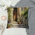 thumbnail image 2 of GOSMITH  Throw Pillow Covers Paint Charming Old Streets Italian Villages Casperia Oil Vintage Italy Architecture Artistic HouseCushion Pillow Covers for Couch Car Bedroom Decoration, 2 of 5