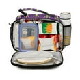 thumbnail image 2 of FORMRS Student Insulated Lunch Bag with Shoulder Strap Reusable Cooler Box for School, Gold and Green Floral Pattern, 2 of 9