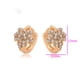 thumbnail image 2 of Finos Aretes Arracadas Hoja Maple Swarovski Oro 18K Laminado dorado Unitalla, 2 of 6
