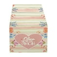thumbnail image 1 of TIELUTT Day Table Runner with Flowers Festive Atmosphere Decorative Decorative Table Snowflake Table 108 Inches Long 60 in Table Table Linens Napkins Drapery Fabric Floral Valentine Table Runners, 1 of 5