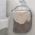 thumbnail image 3 of Travelwant 1/2Pcs Mesh Over The Door Pop Up Hamper with Hook & Adjustable Strap, Mesh Material Small Hanging Laundry hamper, Pop Up Laundry basket for Laundry & Clothes, Holds 3 Loads, 3 of 7