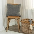 thumbnail image 2 of Donny Osmond 20"x20" Poly Filled Pillow with Linen Cover in Charcoal, 2 of 5