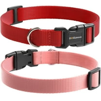 DOGLinsen Shock Collar Replacement Strap, Dog Training Collar Replacement Strap, 3/4 Inch Replacement Collar for Delupet Bousnic Patpet Hkzooi Dog Care Nikketta Yawpet Maisoie Educator - Red & Pink