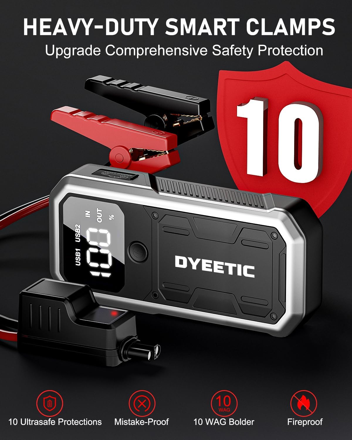 Dyeetic 4000A Portable Car Battery Jump Starter photo 5