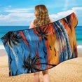 thumbnail image 6 of XYZCANDO Sunset Palm Trees Comfortable Car Seat Cover Towel for Outdoor Sport Beach, Soft Sweatproof Car Seat Towel Cover, 6 of 11