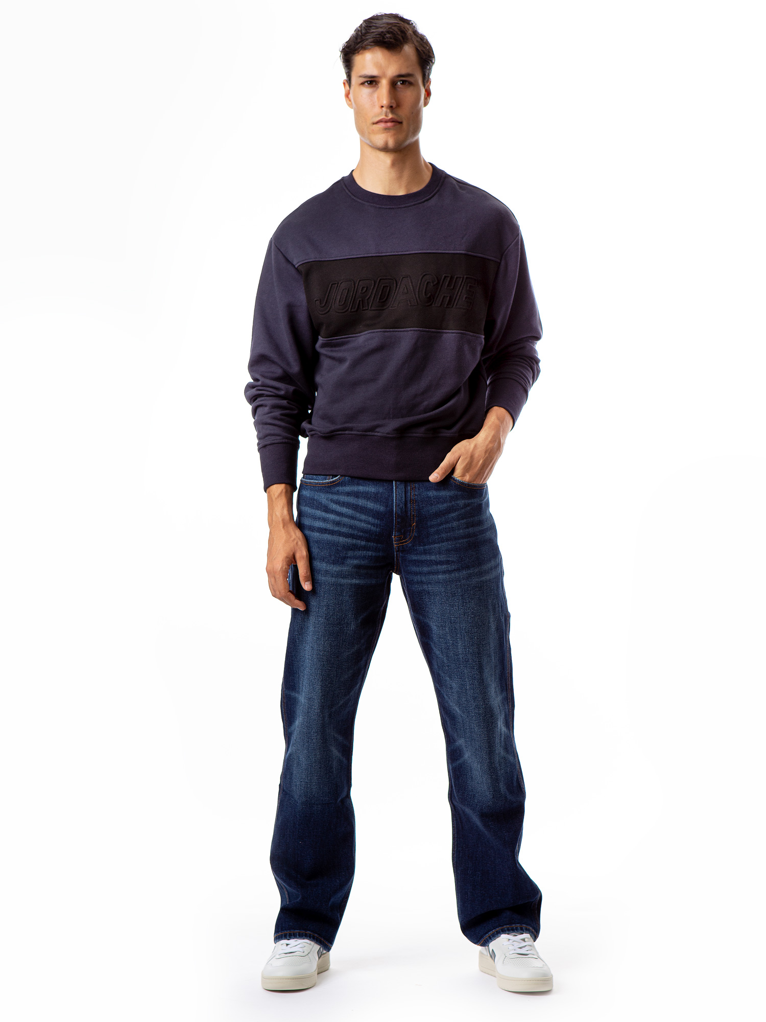 Jordache Vintage Men's Aaron Colorblocked Sweatshirt - image 5 of 5