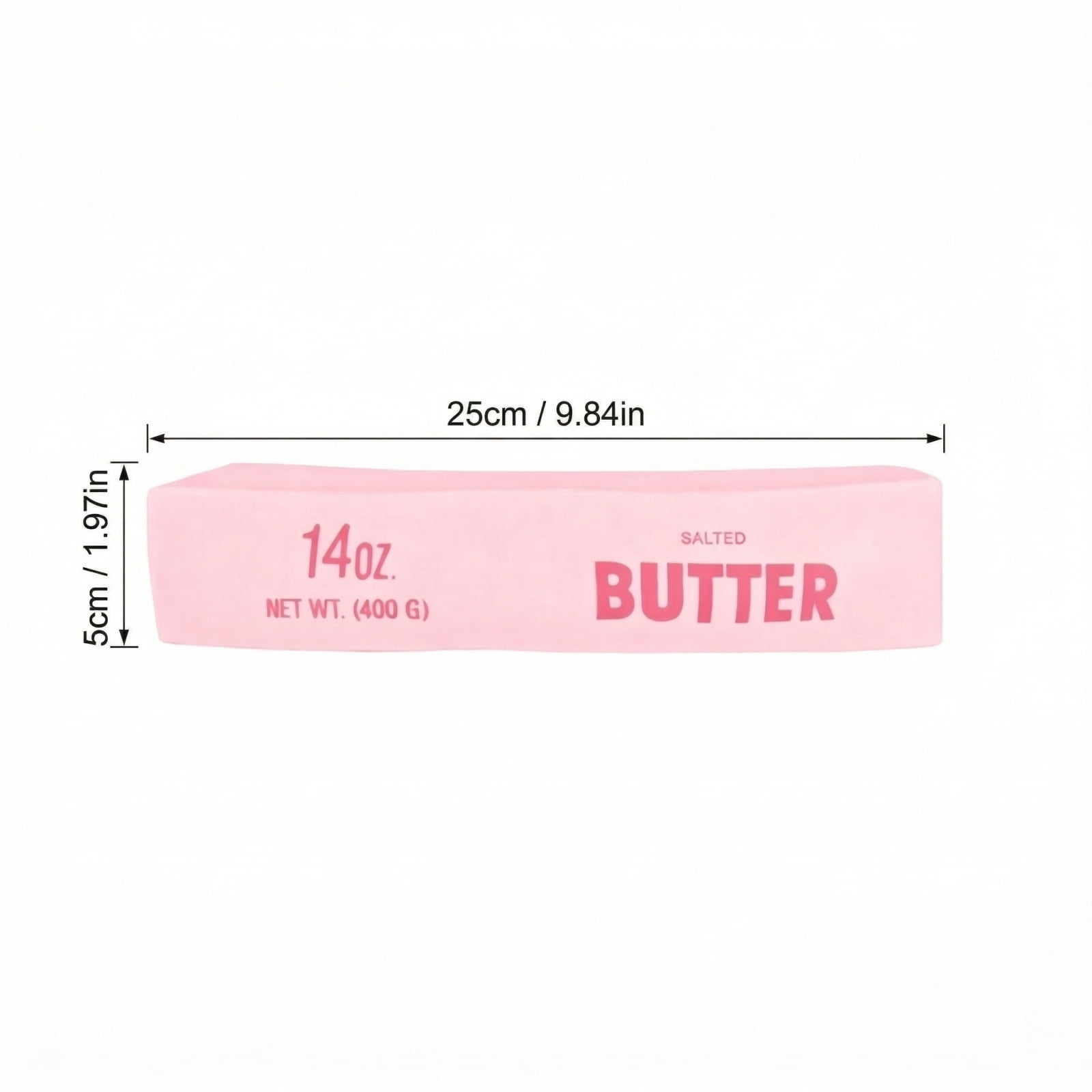 Pink Butter Squishy 14oz Jumbo Squishy Stick of Butter - Realistic Slow Rising Food Fidget for Stress Relief & Anxiety Relaxation 2026