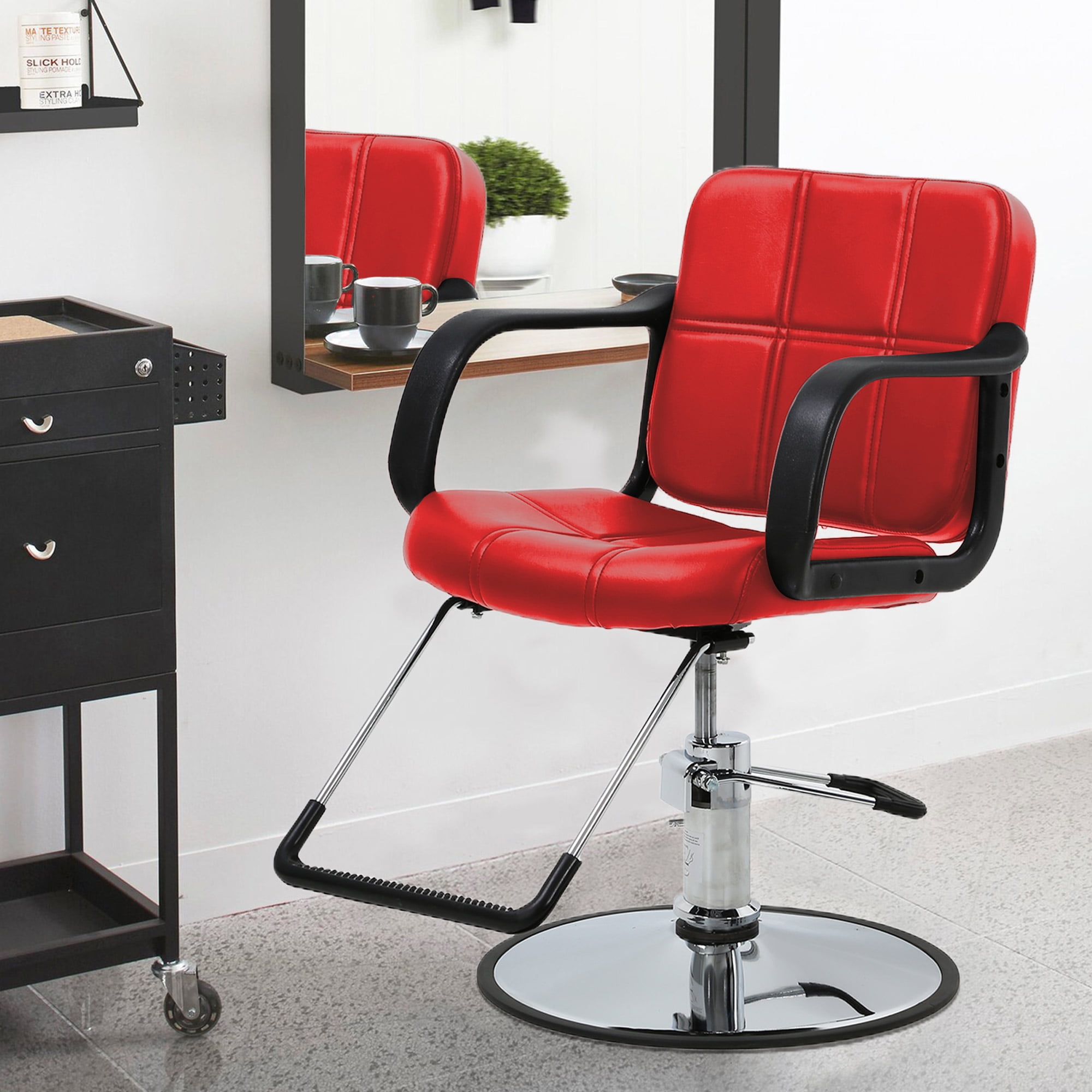 Hair Salon Chair Barber Chair Recline Chair Styling Heavy Duty Hydraulic  Pump Barber Chair 360°Swivel Chair Shampoo Styling Hair Chairs Hair Cutting,Salon  chair