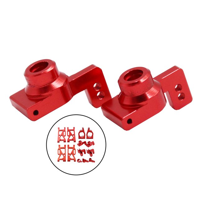 Swing Arm Kit, Car Front and Rear Swing Arm Metal Upgrade Parts Red
