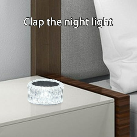 

Faux Crystal Light Colorful Romantic Projection Clear Acrylic USB Powered Rechargeable Home Bedroom Decoration Night Lamp Birthday Gift