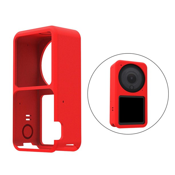 Estuche de silicona perfecl para lente de cámara Action 2 rojo