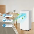 thumbnail image 5 of Portable Air Conditioners for Rooms Up to 350 Sq Ft, Cool,Dehumidifier & Fan 3 Modes Air Conditioner, 8000 Btu Portable Ac Units with Remote Control, Wheels, LED for Rooms/Office, White, 5 of 10