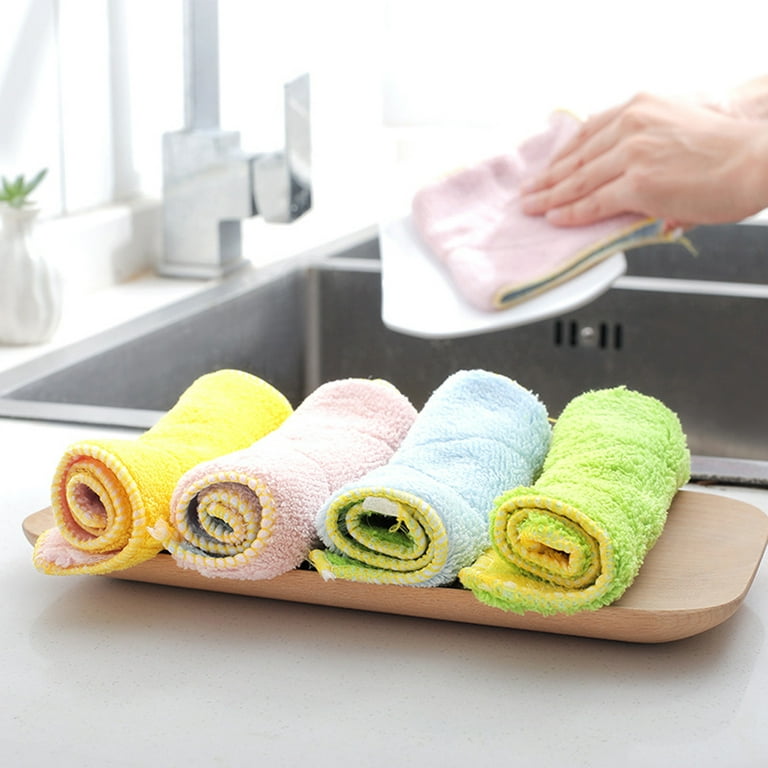 Sunjoy Tech Microfiber Dish Cloth for Washing Dishes Dish Rags Best Kitchen Washcloth  Cleaning Cloths for House, Kitchen, Car, Window, Gifts, 12x12 - Walmart.…
