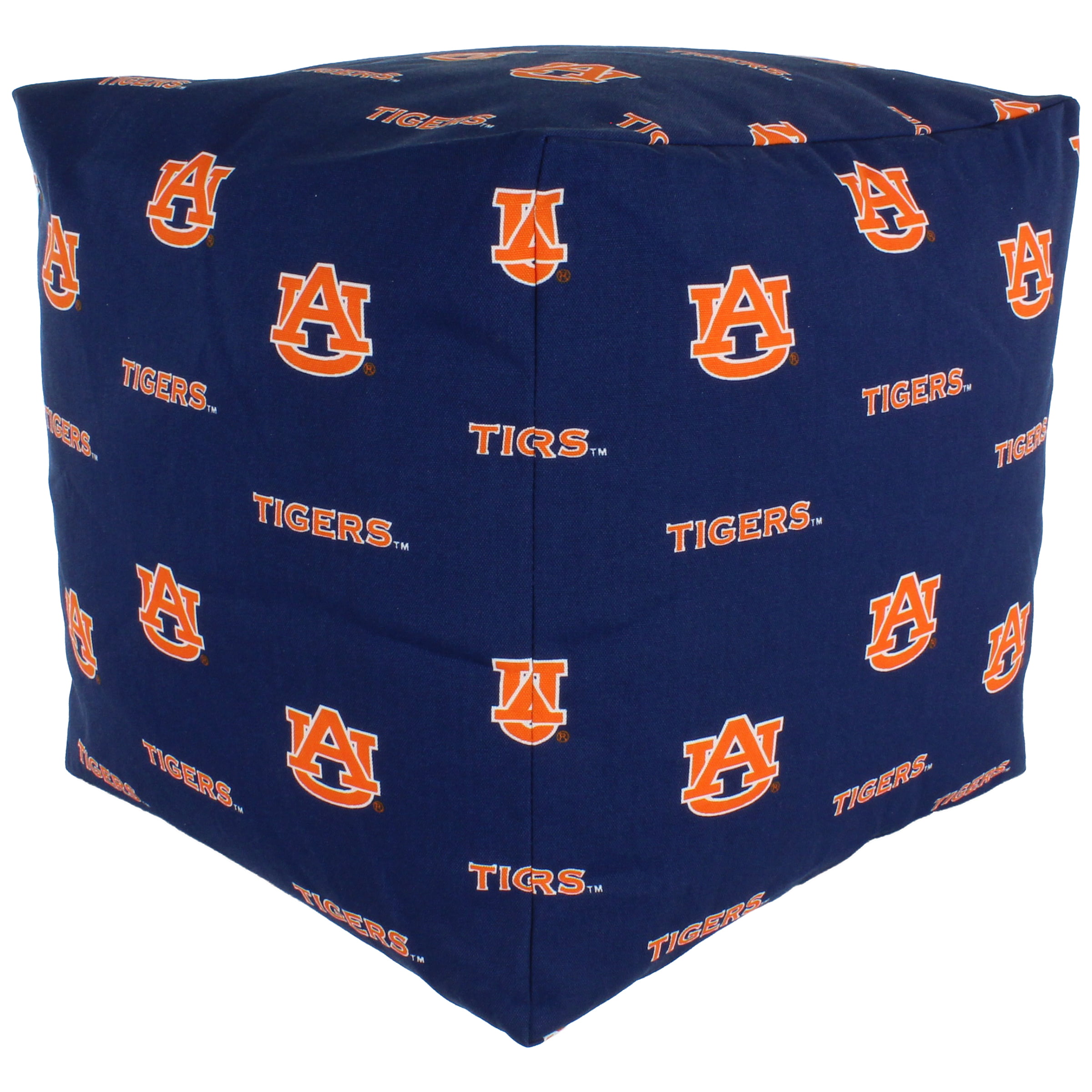 College Covers Clemson Tigers Cube Cushion Pouf Chair Bean Bag Ottoman 