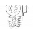 thumbnail image 4 of Centric 121.80017 - C-Tek Standard Vented Rear Brake Rotor, 4 of 4
