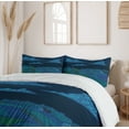 thumbnail image 6 of Ambesonne Scenic Summer Duvet Cover Set, Night Countryside Art, 2-Calking, Blue Teal, 6 of 7