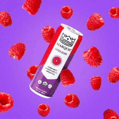 Marquis Yerba Mate Super Berry 12 oz (Pack of 12)