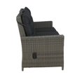 thumbnail image 6 of Asti All-Weather Wicker 4-Piece Outdoor Seating Set with Reclining Sofa, 26" H Cocktail Table and Two Ottomans, 6 of 10