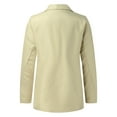 thumbnail image 4 of Vedolay Womens Tops Casual Womens Casual Puff Long Sleeve Open Front Work Office Blazers Jacket,Beige S, 4 of 5