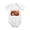 White, variant on Squirrel Under Fluffy Tail Baby Bodysuit, 100% Cotton Short Sleeve Snap Romper, 0-12 Months