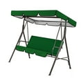 thumbnail image 3 of Funda para silla de columpio para jardín al aire libre, patio, silla de columpio, asiento y cubierta superior, toldo para sombrilla, verde negruzco kenally  HA005105-18, 3 of 6