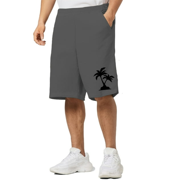 Pantalones Cortos Casuales de Verano Para Hombre, Pantalones Cortos de Playa Con Estampado de Árboles, Pantalones Cortos Deportivos Casuales Para Actividades Oceánicas y Deportes Al Aire Libre.