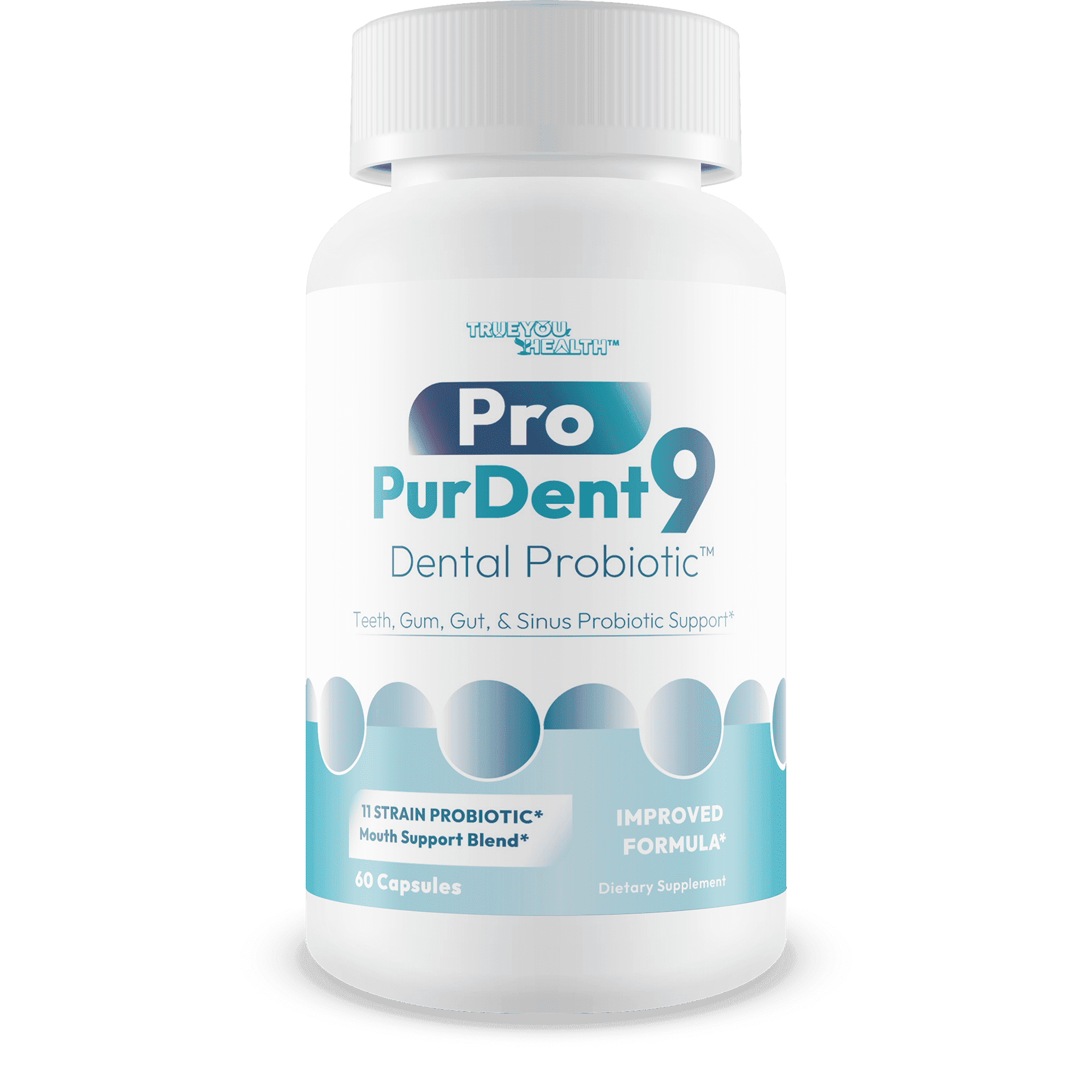 Pro PurDent9 Dental Probiotic - Our Best Dental Probiotics for Teeth and Gums - Mouth Probiotic - Boost Oral Health - Sinus Ear Nose Throat Probiotics - Teeth Supplement - Gum Health Supplements
