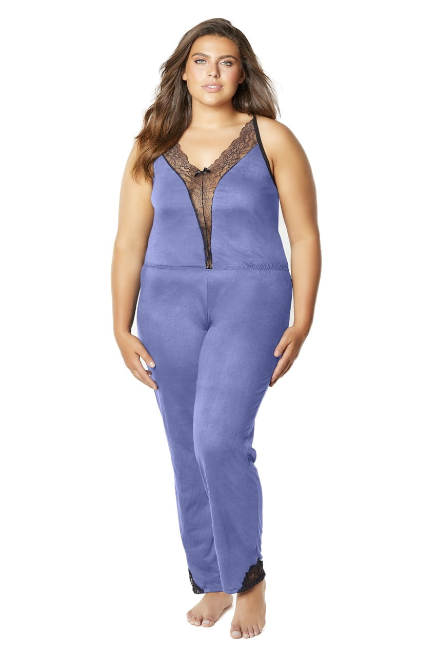 Jersey Jumpsuit Jumper with Plunging 