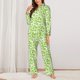 thumbnail image 2 of Balery Cute Frogs Conjunto de Pijama con Estampado para Mujer, Conjunto de Dos Piezas con Manga Larga, Ropa de Dormir Suave con Bolsillos, Pijamas Cómodos-X-Large, 2 of 7